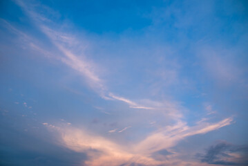 Naklejka na ściany i meble sky sunset clouds