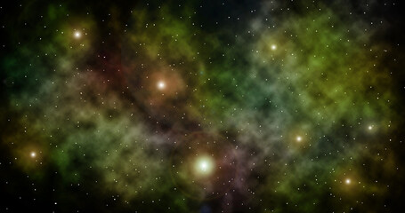 Obraz na płótnie Canvas Abstract colorful galaxy in deep space