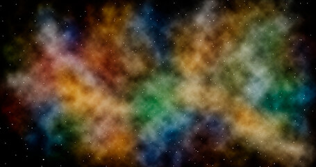 Fototapeta na wymiar Science wallpaper with colorful galaxy
