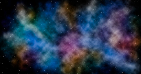 Abstract wallpaper with colorful constellation
