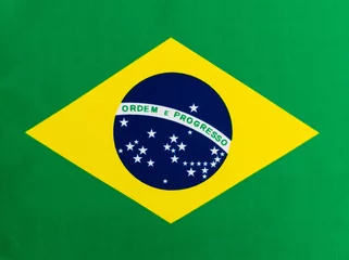 Foto auf Acrylglas Brasilien Hintergrund der brasilianischen Nationalflagge
