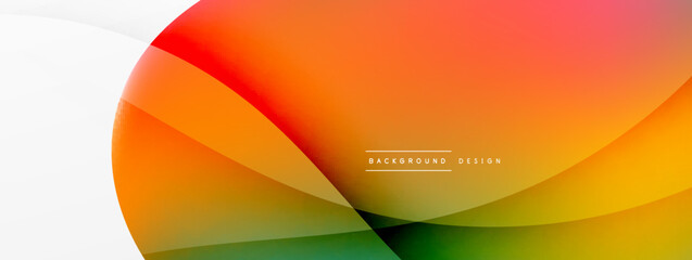Abstract background. Fluid gradient color wave template for wallpaper, banner, background or landing