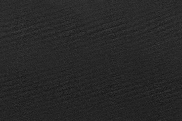 Black color fabric cloth polyester texture and textile background.