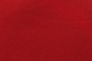 Red color fabric cloth polyester texture and textile background.