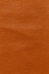 Fototapeta premium Close-up of a brown leather and a textured background.
