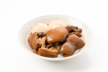 骨なし豚足と玉子の煮付け