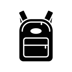 school bag icon vector design template in white background