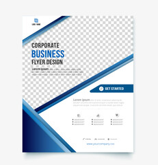 Corporate business flyer design template.