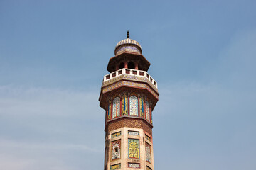 Fototapeta na wymiar Wazir Khan Mosque in Lahore, Punjab province, Pakistan