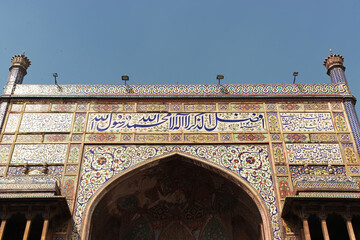 Wazir Khan Mosque in Lahore, Punjab province, Pakistan