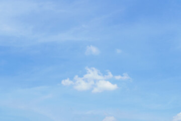 White clouds and blue sky background