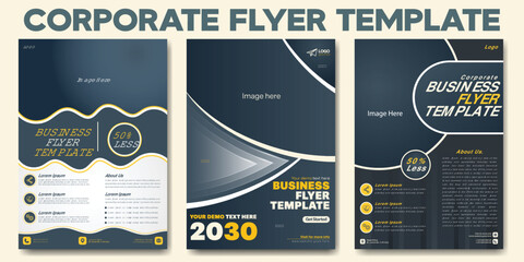 Corporate Business Flyer design Template.