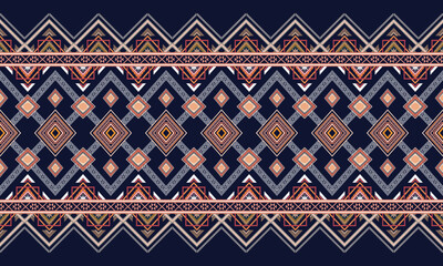 Geometric ethnic flower pattern for background,fabric,wrapping,clothing,wallpaper,Batik,carpet,embroidery style.