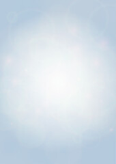 Vector Summer Sun Shine Background with Bokeh Blurred Glowing Gold Circles on Blue Sky.  Blured Sunlight Background. Magic Summertime Print. Calm Defocused Light Design for Posters, Covers, Cards.