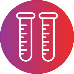 Test Tubes Icon Style