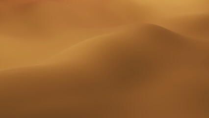 Orange sand mountain 3d render.3d illustration orange sand.