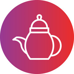 Obraz premium Teapot Icon Style