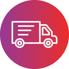 Delivery Truck Icon Style