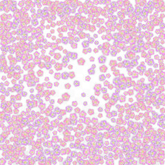 Blue Vector Realistic Blue Petals Falling on Transparent Background.  Spring Romantic Flowers Illustration. Flying Petals. Sakura Spa Design. Blossom Confetti. Design Elements for Wedding Decoration.