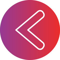 Left Chevron Icon Style