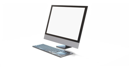 computer isolated on white