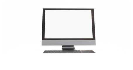 computer isolated on white