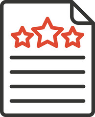 Rating page Vector Icon
