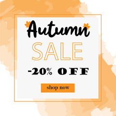 Autumn sale -20 off card