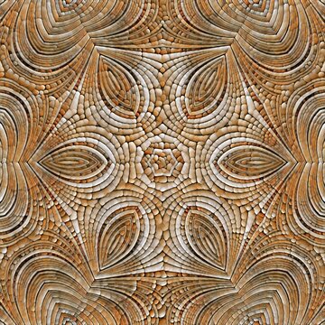 naturally coloured brown and grey beach pebble complex patters and designs