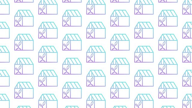 Greenhouse White Animated Loop Background 4K