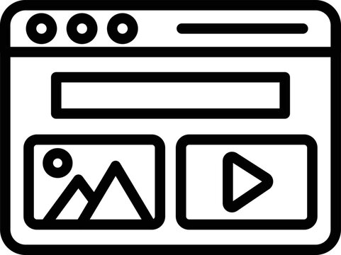 web page layout Vector Icon


