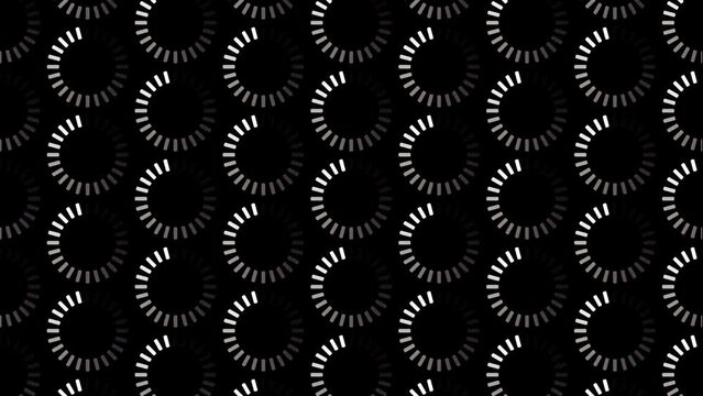 Loading Screen Black Animated Loop Background 4K