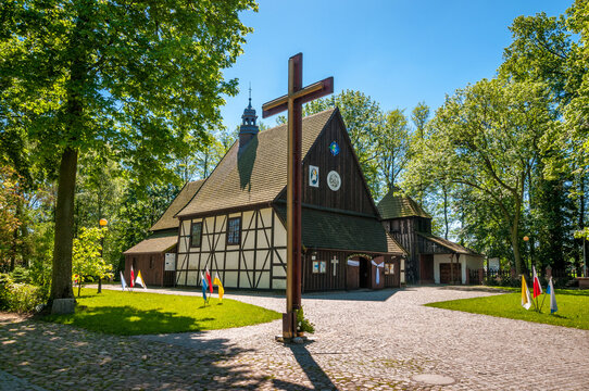 Church of St. Andrew the Apostle. Village Golina in Jarocin County, Greater Poland Voivodeship.