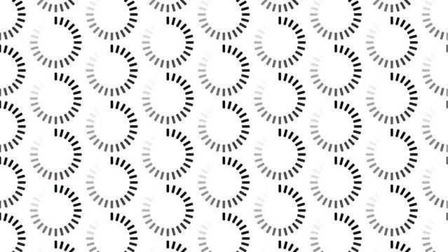 Loading Screen White Animated Loop Background 4K