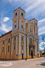 Fototapeta na wymiar Corpus Christi church in Glogow, town in Lower Silesian Voivodeship, Poland.