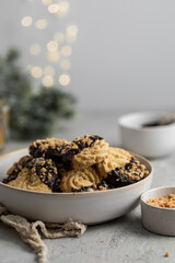 Spritz biscuits sablés ambiance de Noël au chocolat et noisette 
