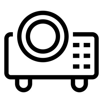 recommend clip art: Projector Icon Outline