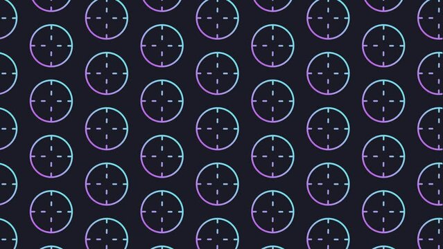 Target Dark Blue Animated Loop Background 4K