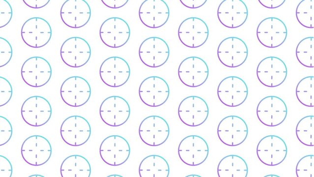 Target White Animated Loop Background 4K