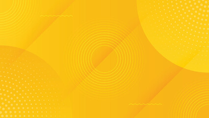 Abstract modern background yellow with circle shadow decoration