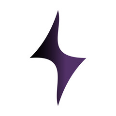 Fototapeta premium Thunder symbol vector illustration