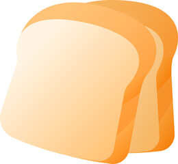 food toast bread cartoon illustration isolated object