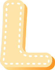 cartoon dot line typographic design art uppercase alphabet