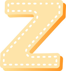 cartoon dot line typographic design art uppercase alphabet