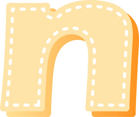 cartoon dot line typographic design art lowercase alphabet