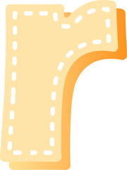 cartoon dot line typographic design art lowercase alphabet
