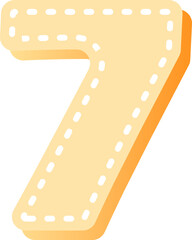 cartoon dot line typographic design art number