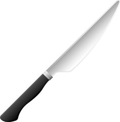 Cartoon kitchenware cultery roasting stainless knife gray gradient color