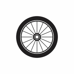 Bicycle wheel symbol illustration
