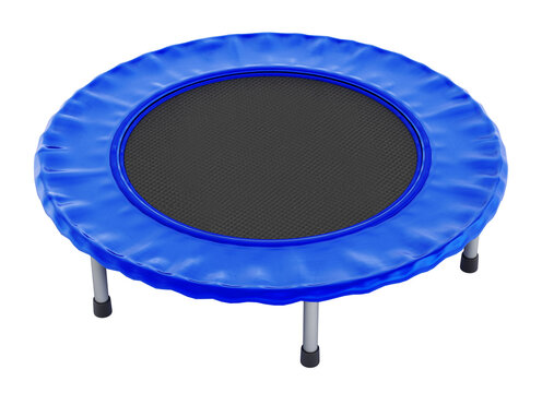Tramboline on transparent background.